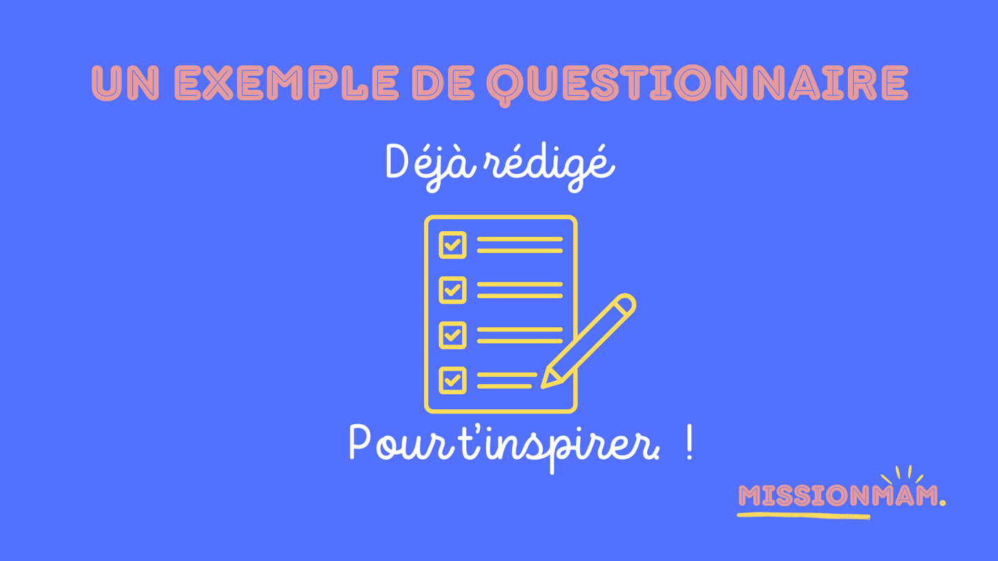Exemple de questionnaire déjà rempli ✅